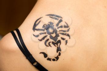 scorpion tattoo girl