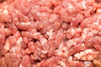 minced meat as a background. macro
