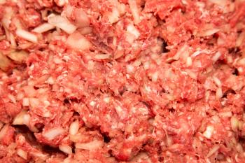 minced meat as a background