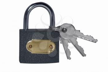 Lock with three keys