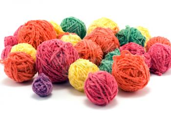 Royalty Free Photo of Balls of Yarn