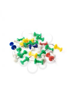 Royalty Free Photo of a Bunch of Pushpins