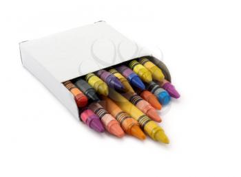 Royalty Free Photo of a Box of Crayons