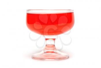 Royalty Free Clipart Image of a Glass of Jelly