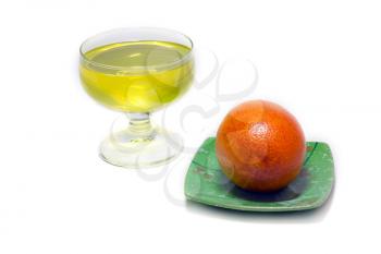 Royalty Free Photo of a Drink and Orange