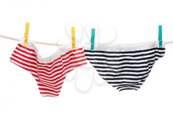 Royalty Free Photo of Underwear on a Clotheslines
