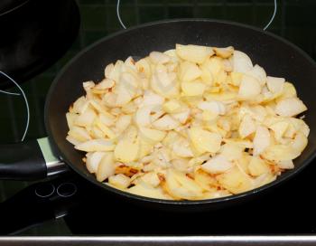 Royalty Free Photo of Frying Potatoes