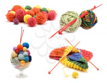 Royalty Free Photo of a Bunch of Balls of Yarn