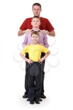 Royalty Free Photo of a Father and Sons