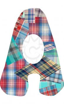 Royalty Free Photo of a Plaid Letter