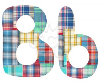 Royalty Free Photo of Plaid Letter B's