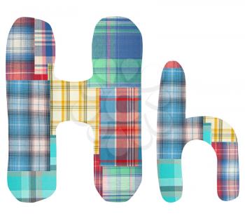 Royalty Free Photo of Plaid Letters