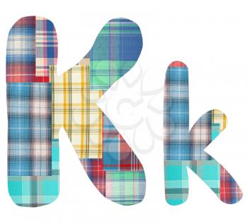 Royalty Free Photo of Plaid Letters