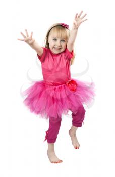 Royalty Free Photo of a Little Girl in a Tutu 