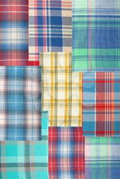 Royalty Free Photo of Plaid Patchwork