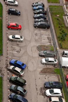 Royalty Free Photo of a Parking Lot