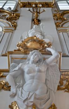 Royalty Free Photo of a Marble Statue in the Hermitage, St.Petersburg, Russia