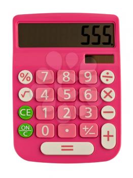 Royalty Free Photo of a Pink Calculator