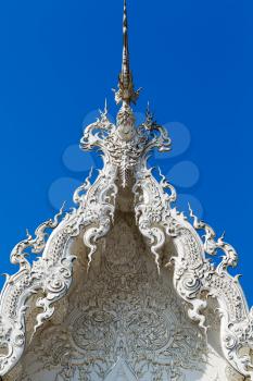 Close up detail of the White Temple Chiang Rai, Thailand
