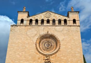 Catholic Church against the blue sky, Palma de Mallorca
