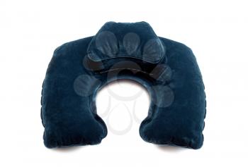 Inflatable Neck Pillow. Isolate on white background. 