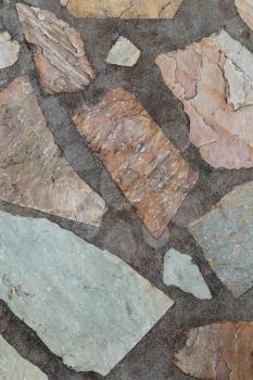 Background of stone and concrete, red granite.