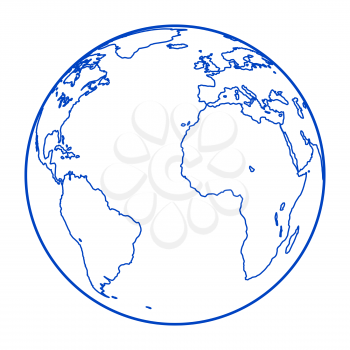Illustration of the contour globe. Elements of this image furnished by NASA. 
Source of map: http://visibleearth.nasa.gov/view.php?id=74518