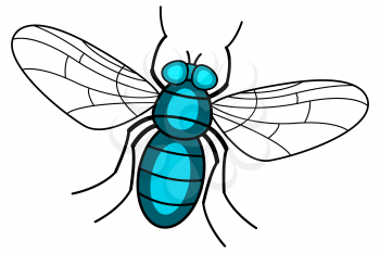 Illustration of the fly insect icon