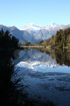 Royalty Free Photo of Lake Matheson in New Zealand