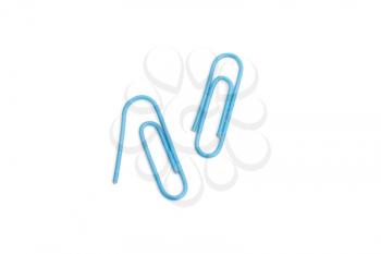 Royalty Free Photo of Two Paperclips