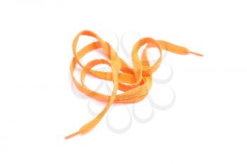 Royalty Free Photo of an Orange Shoelace