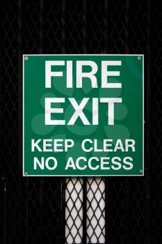 Royalty Free Photo of a Fire Exit Sign