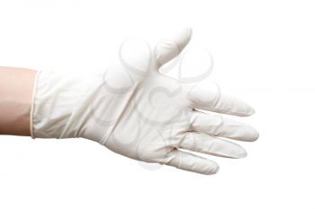 Royalty Free Photo of a Person Wearing a Glove