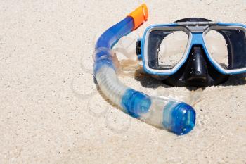 Royalty Free Photo of a Snorkel and Mask