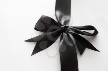 Royalty Free Photo of a Black Bow