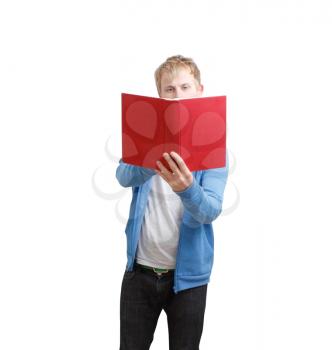 Royalty Free Photo of a Student Reading a Book
