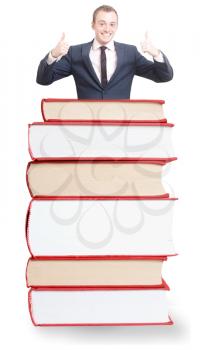 Royalty Free Photo of a Businessman With Books