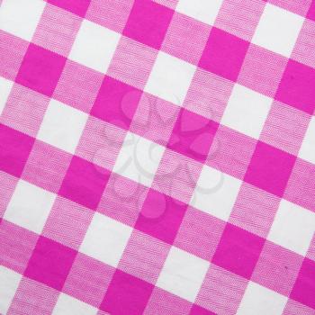 Royalty Free Photo of a Gingham Tablecloth