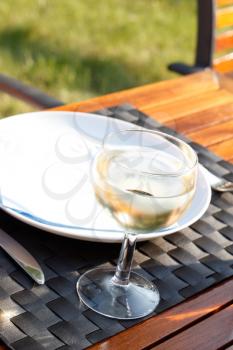 Royalty Free Photo of a Glass of White Wine