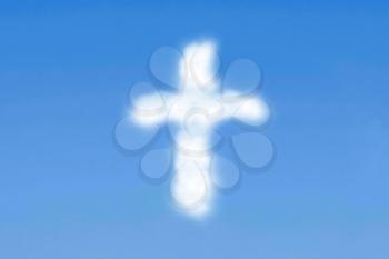 Royalty Free Photo of a Cloudy Cross