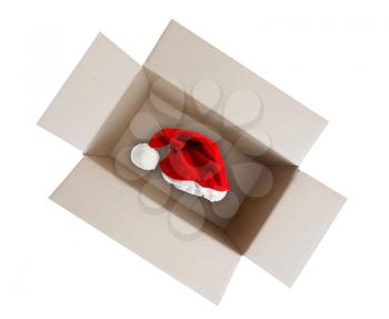 Santa's hat in a box