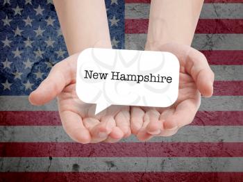 New Hampshire written in a speechbubble