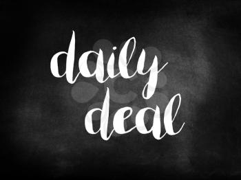 Daily deal on blackboard