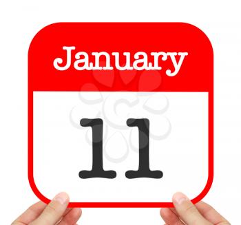 January 11 written on a calendar