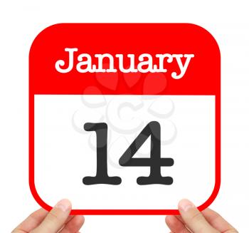 January 14 written on a calendar
