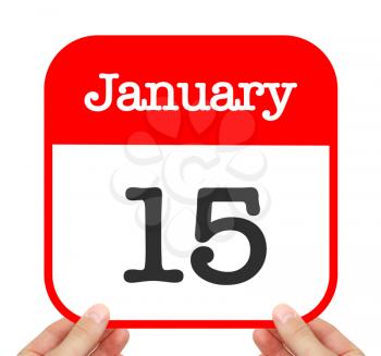 January 15 written on a calendar