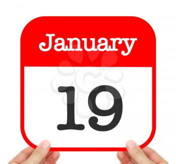 January 19 written on a calendar