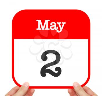 May 2 written on a calendar