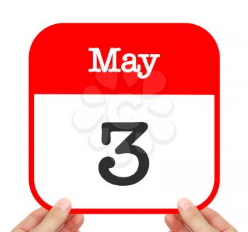 May 3 written on a calendar