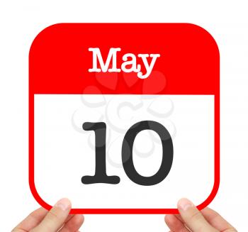 May 10 written on a calendar
